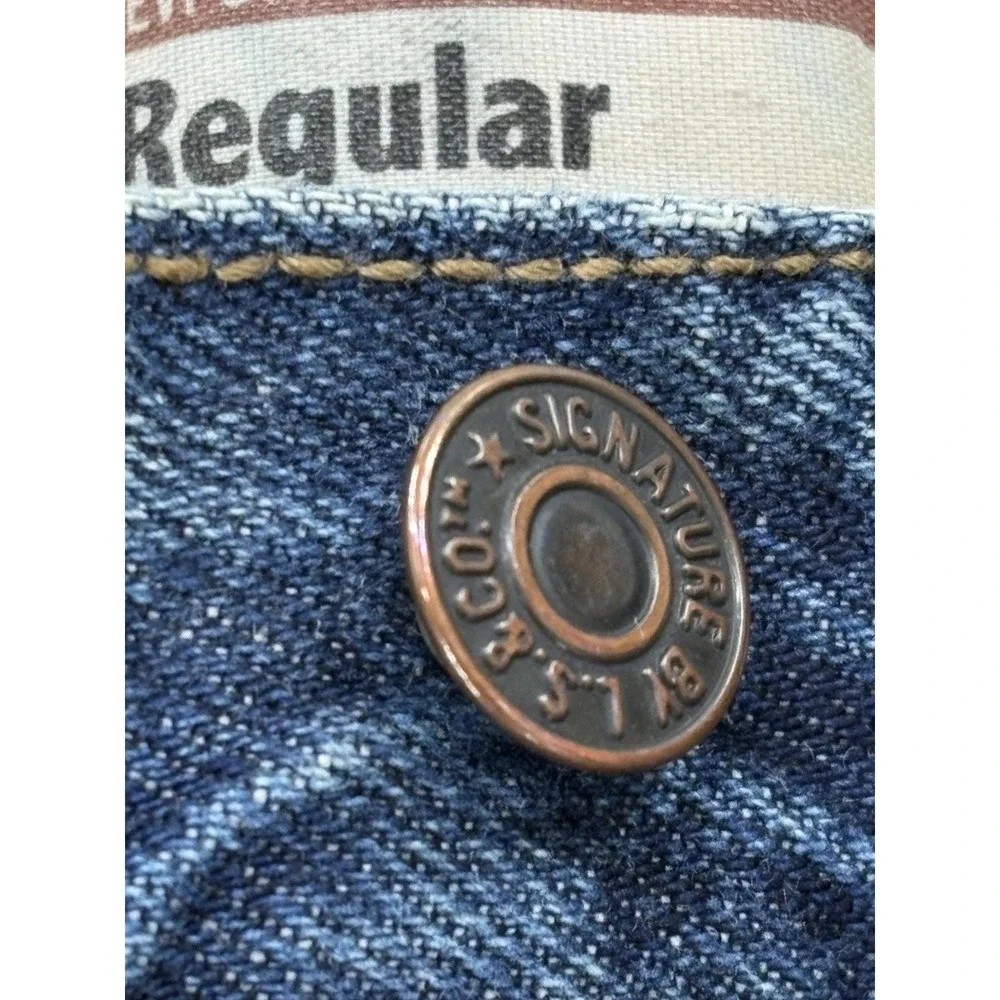 VTG Levis Signature Jeans Mens 36x33 Blue Authentics Regular Fit Straight Cotton